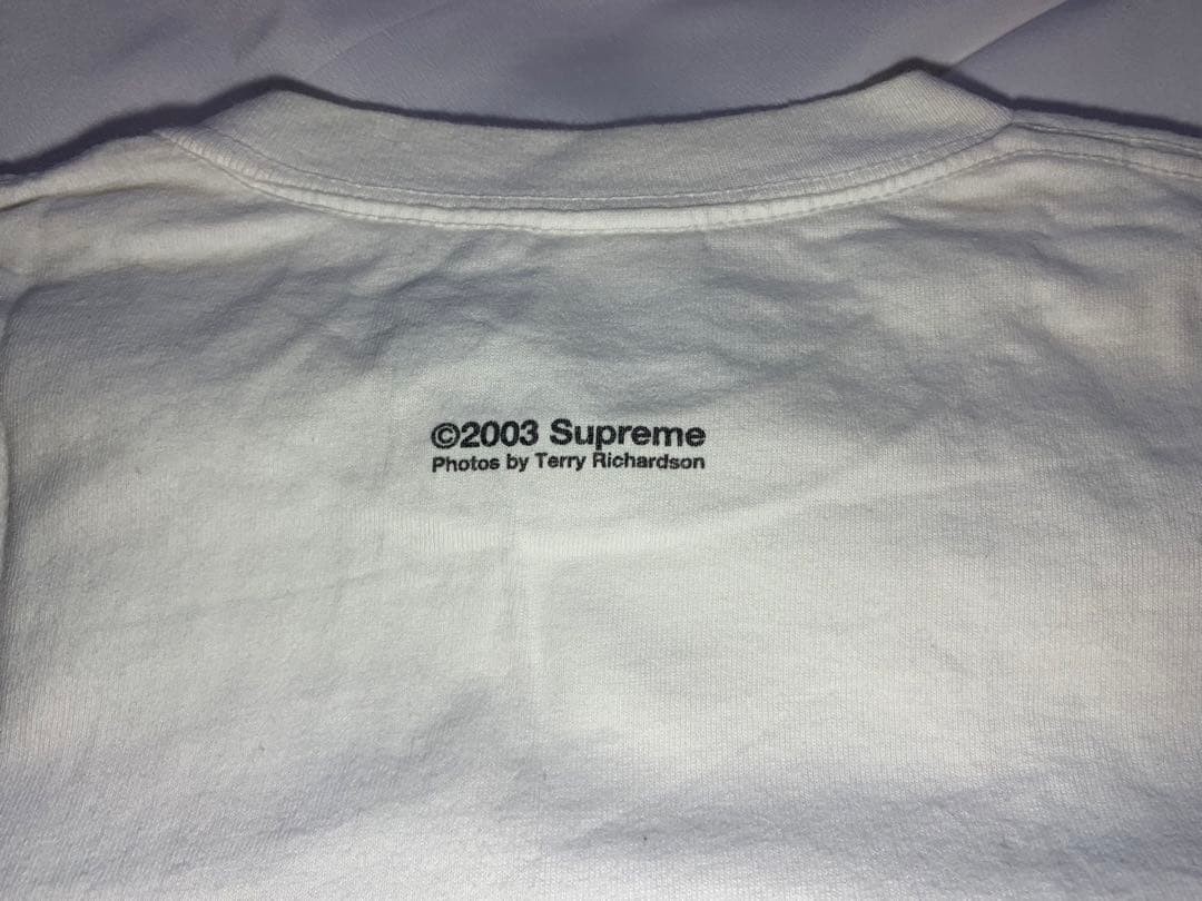 Supreme 2003 T-Shirt Terry Richardson Used Yellowing Stains Excellent Fit gallery