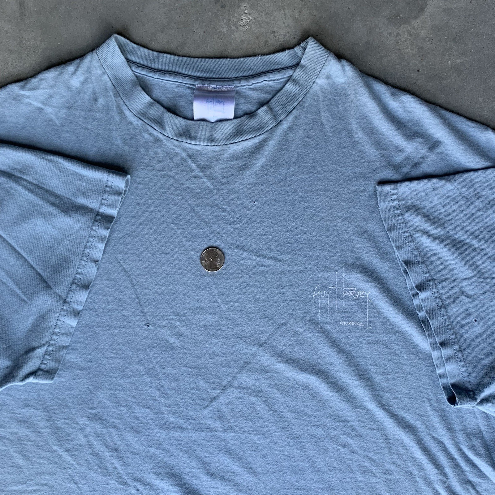 Vintage Men's Guy Harvey Fishing Short-Sleeve T-Shirt Size 2XL Beach Blue Summer gallery