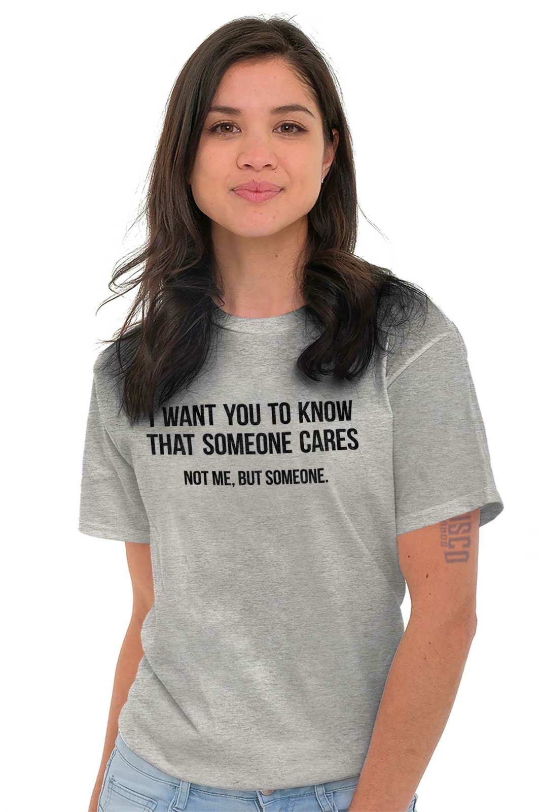 Someone Cares Not Me Sarcastic Rude Funny Womens or Mens Crewneck T Shirt Tee gallery
