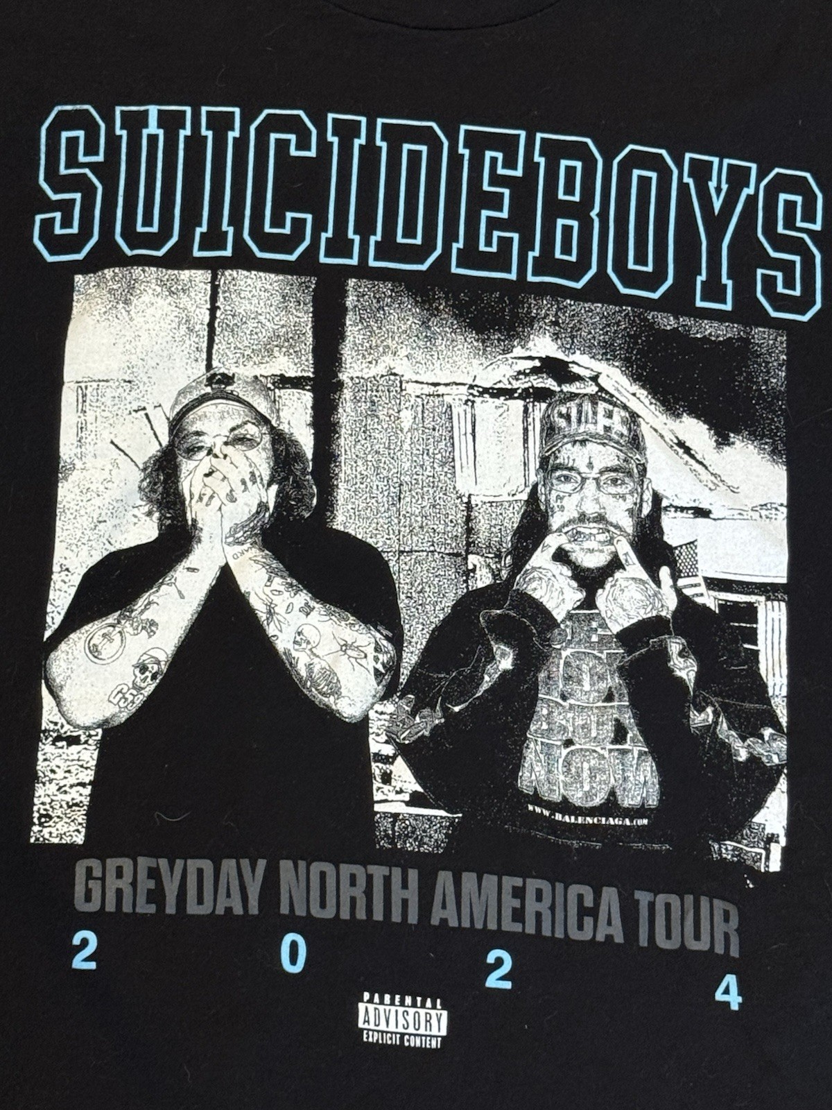 Suicide Boys G59 2024 Greyday North America Tour Concert Merch T Shirt Medium gallery