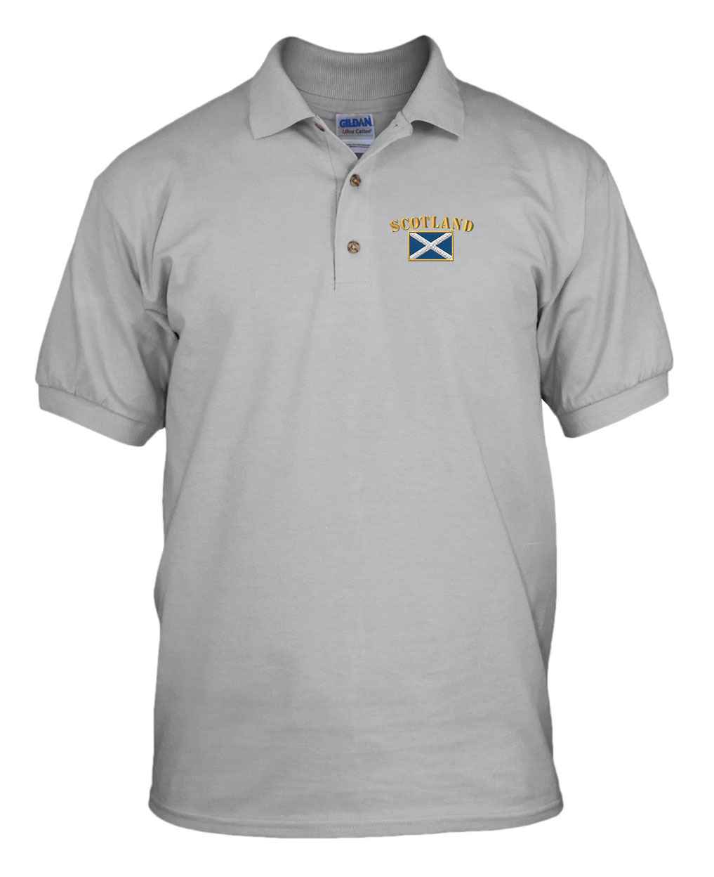 SCOTLAND FLAG Embroidery Embroidered Golf Polo Shirt gallery
