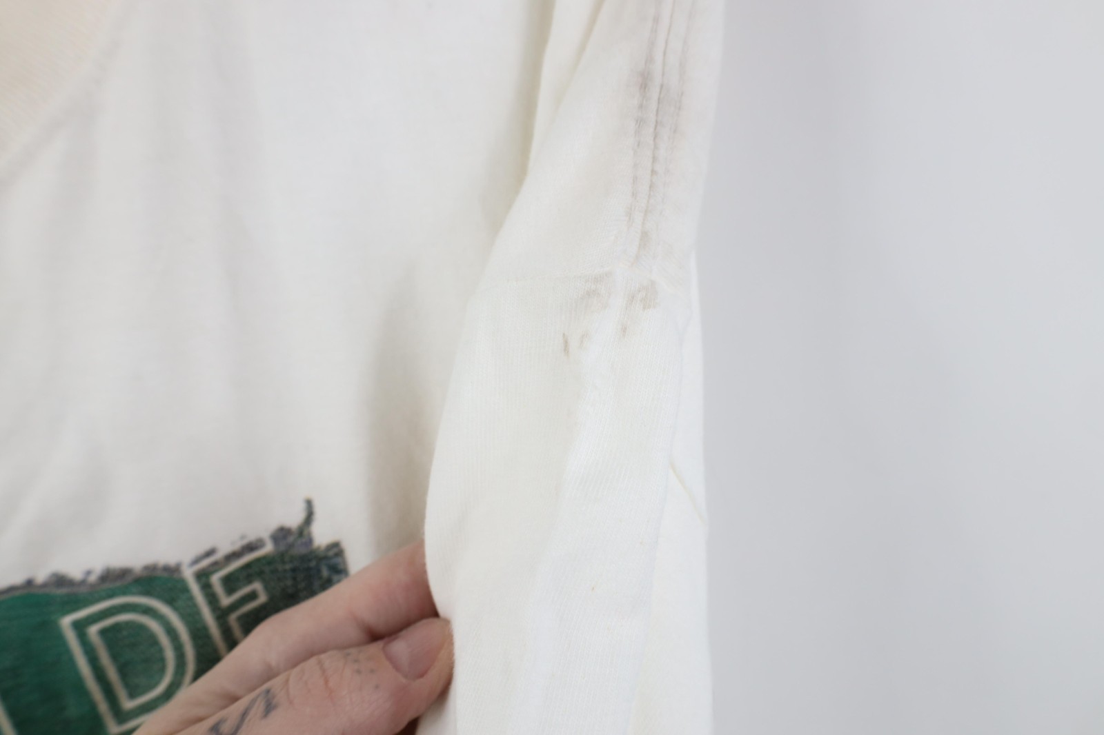 Deadstock Vintage 90s Marithe Francois Girbaud Mens 2XL Box Logo T-Shirt White gallery