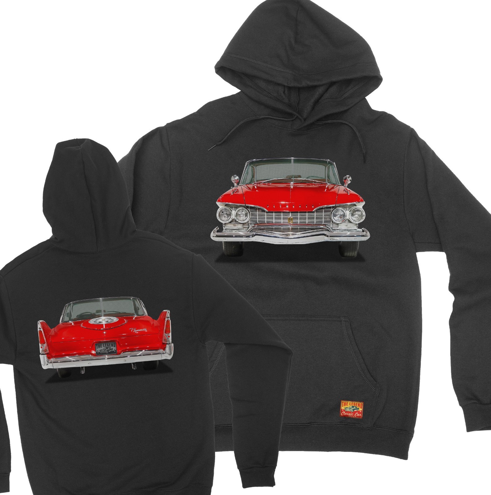1960 Fury The Legend Classic Car- Men’s/Unisex Hoodie Made in USA
