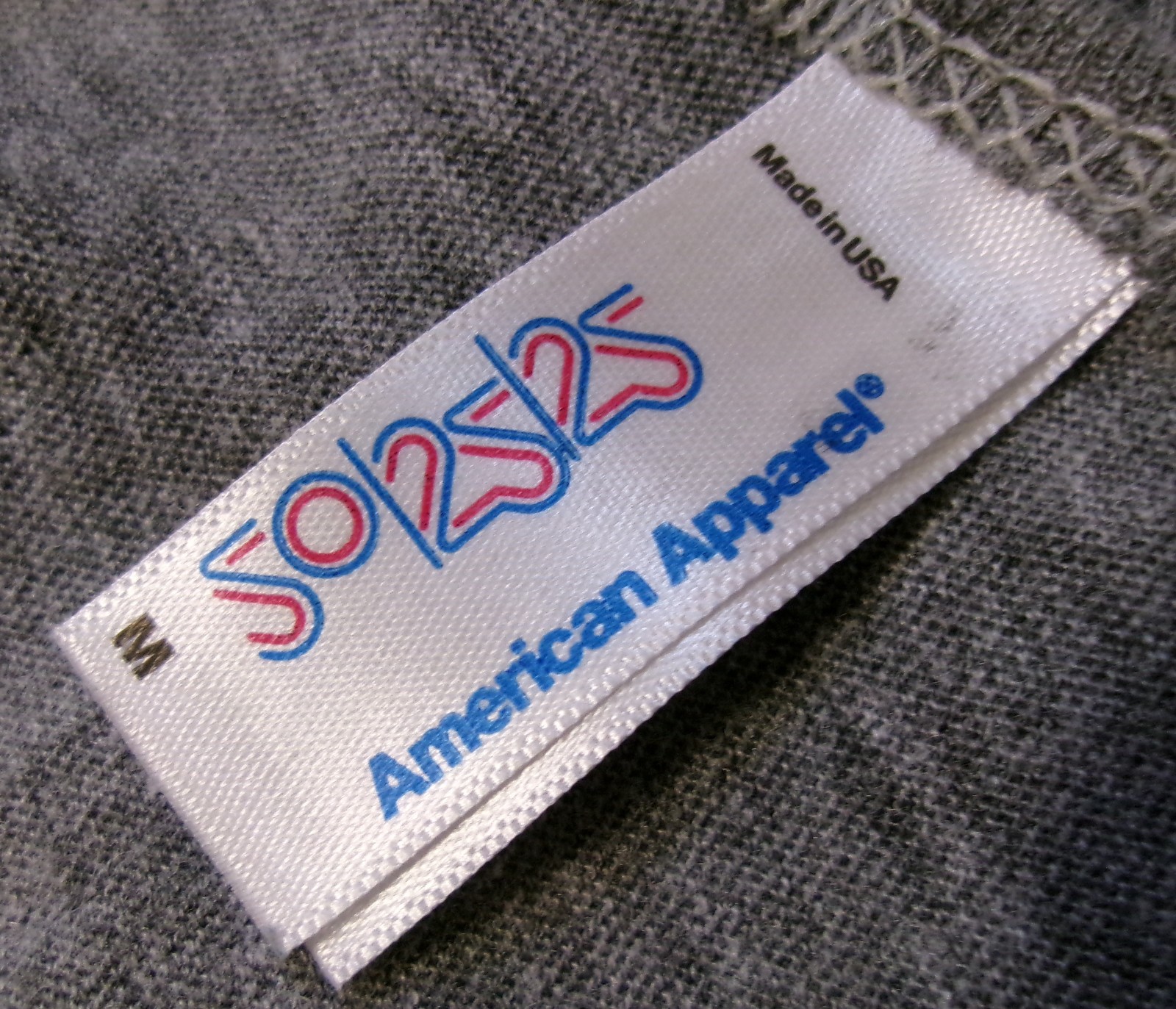 AMERICAN APPAREL THE TRACK T SHIRT SzM USA MADE TANK TOP PERFUME PARODY JOKE
