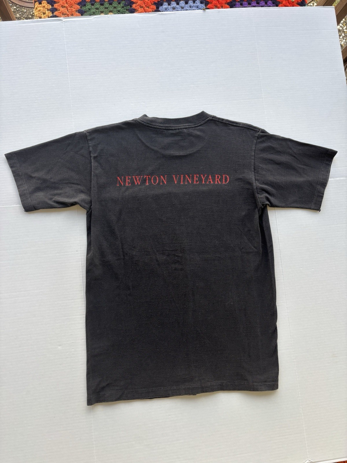 Vintage 90s Newton Vineyard Shirt Sz L Made in USA Single Stitch Napa Valley CA gallery
