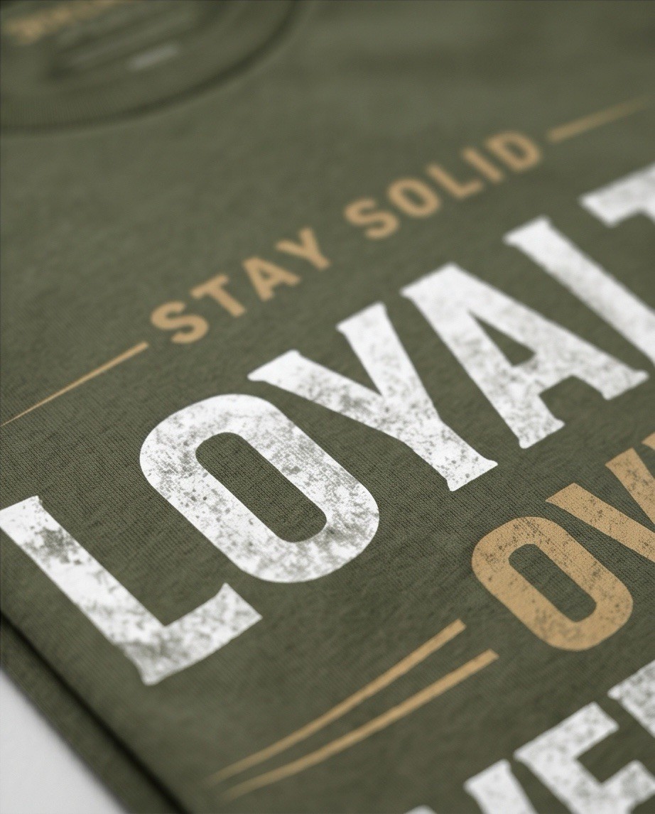 🔥 Man Motivational Graphic Tee Streetwear | Loyalty Over Everything T-shirt gallery