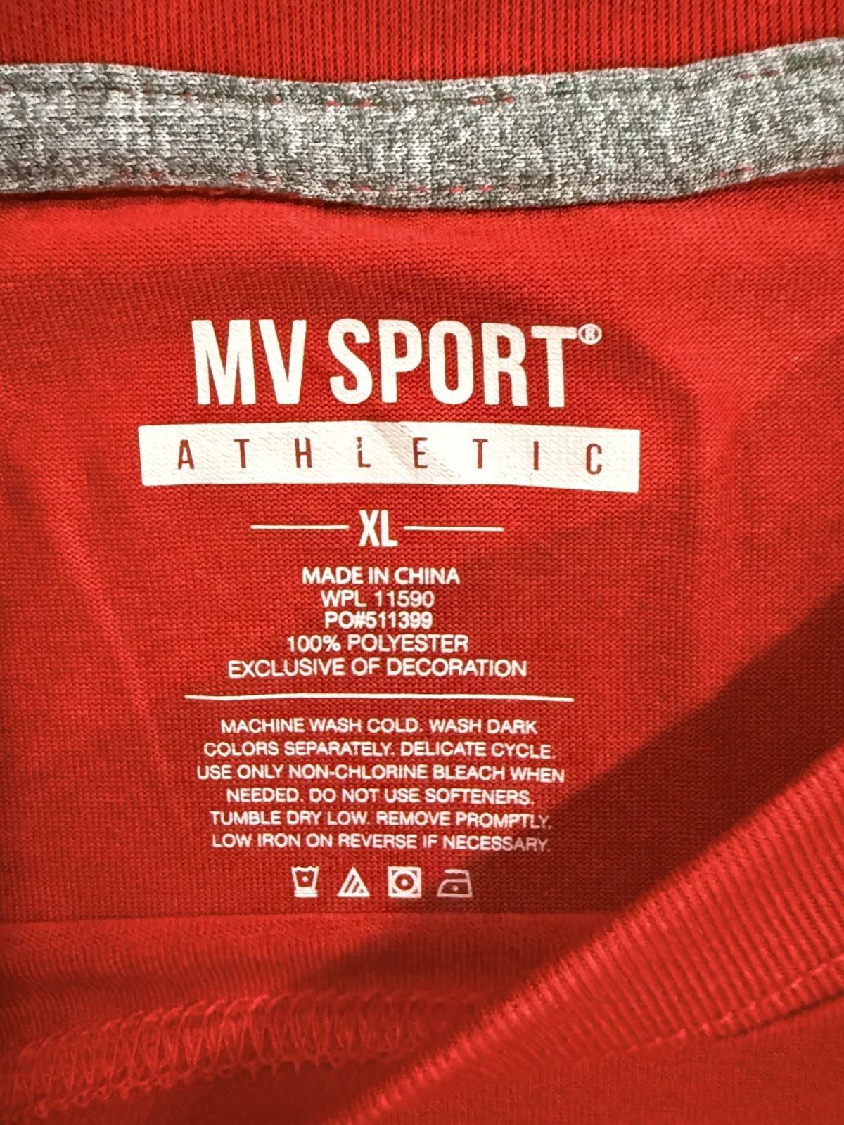 “DEA ACADEMY” Red Dri-Fit Style Athletic T Shirt - Size XL - by MV Sport - NWT! gallery