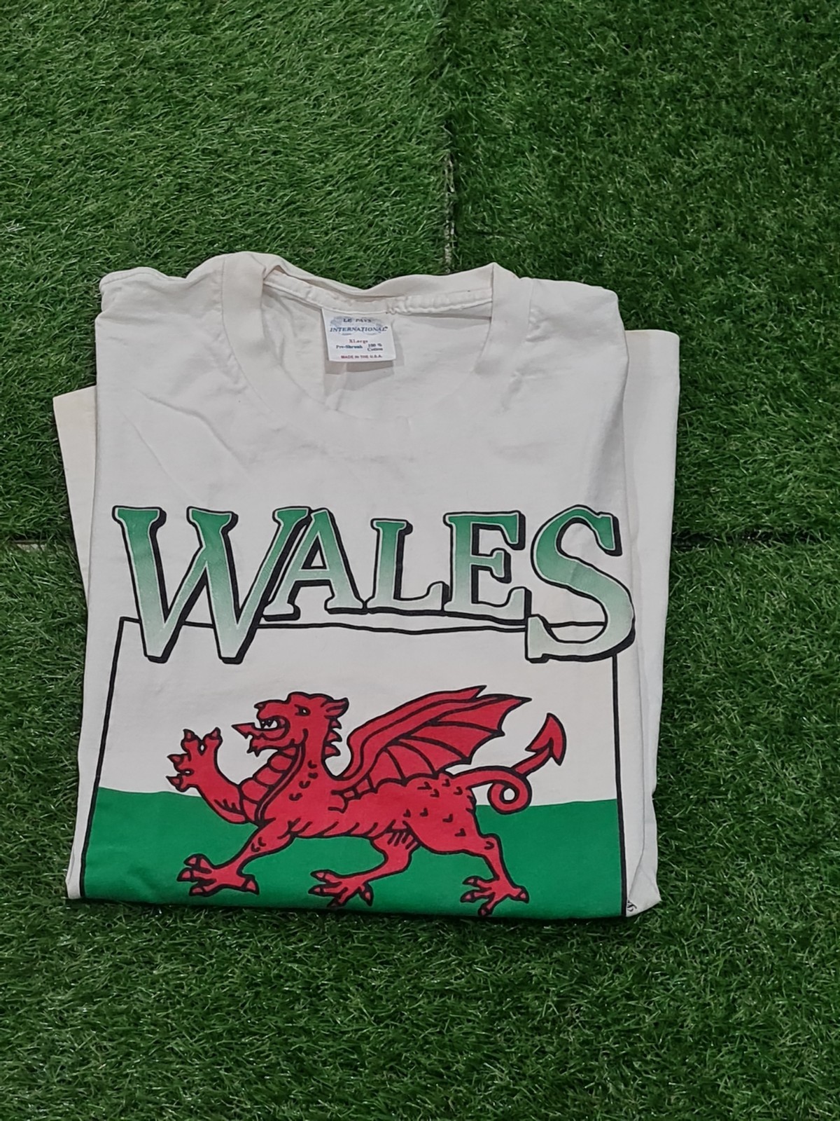 90's CYMRU WALES UNITED KINGDOM DRAGON SINGLE STITCH T-SHIRT SIZE XL (23×30) USA gallery