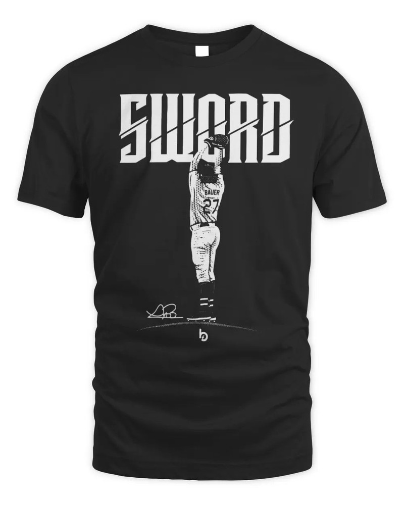 Trevor Bauer Merch Outage Sword Shirt