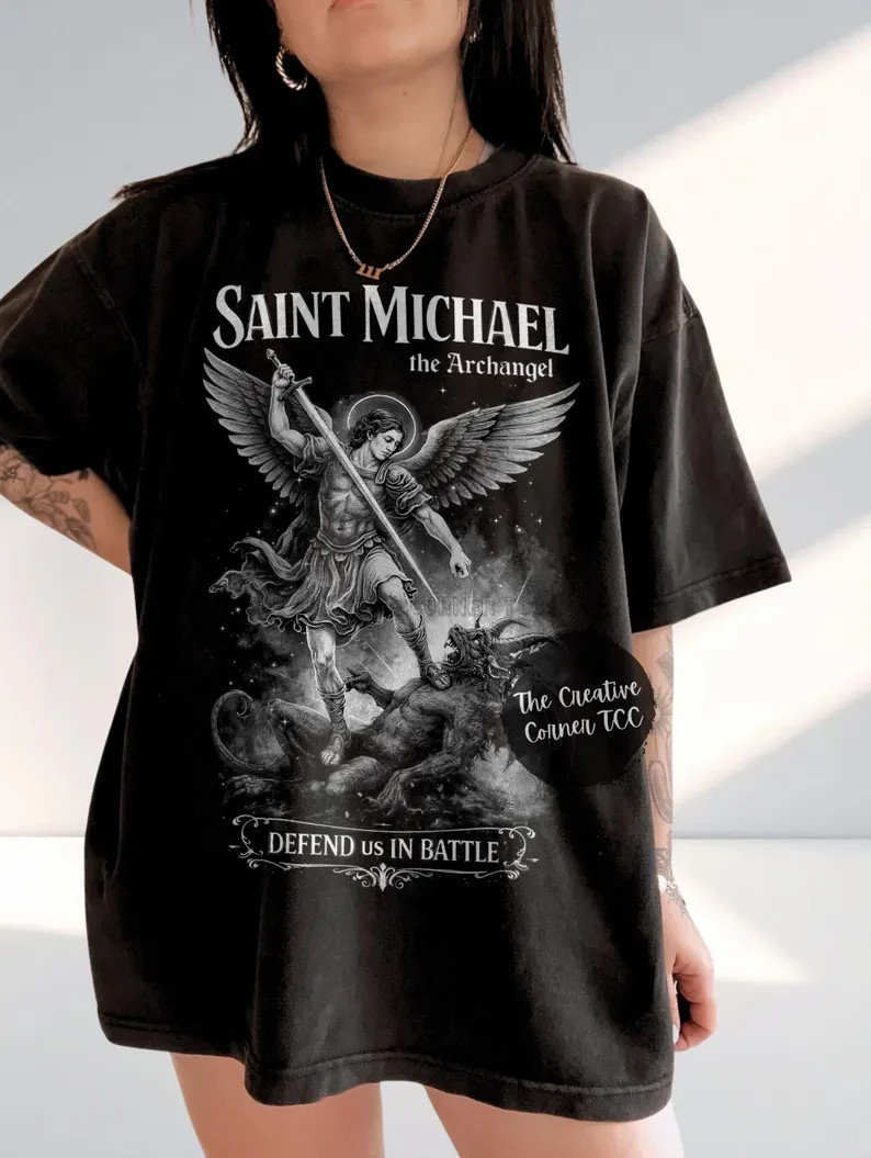 Saint Michael The Archangel Shirt for Men, Christian Men Shirts gallery