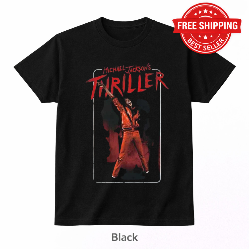 Michael Jackson Thriller Shirt Vintage Graphic Tee King Of Pop MJ T Shirt