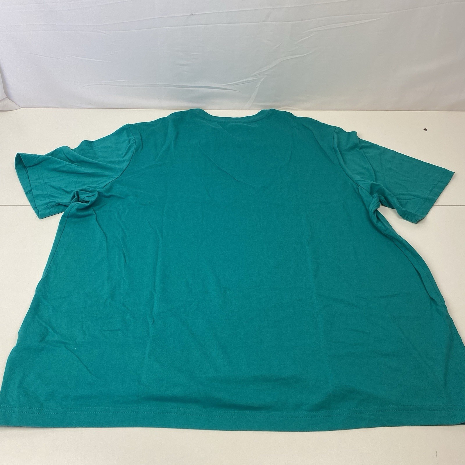 Athletic Works Men’s 2XL XXL Solid Teal Short Sleeve Crew Neck T Shirt gallery