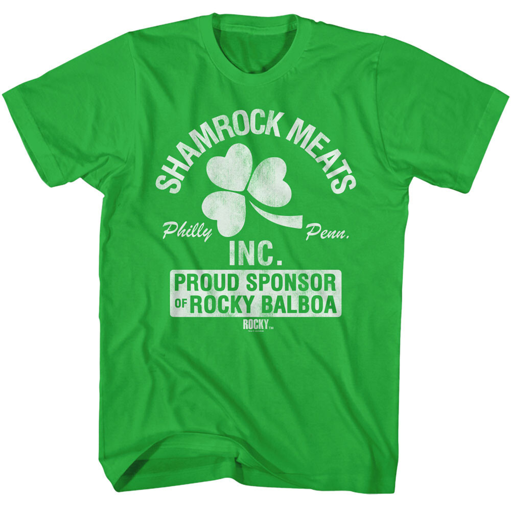 Rocky Movie Shamrock Meats Proud Sponsor Of Rocky Balboa Philly PA Men’s T Shirt