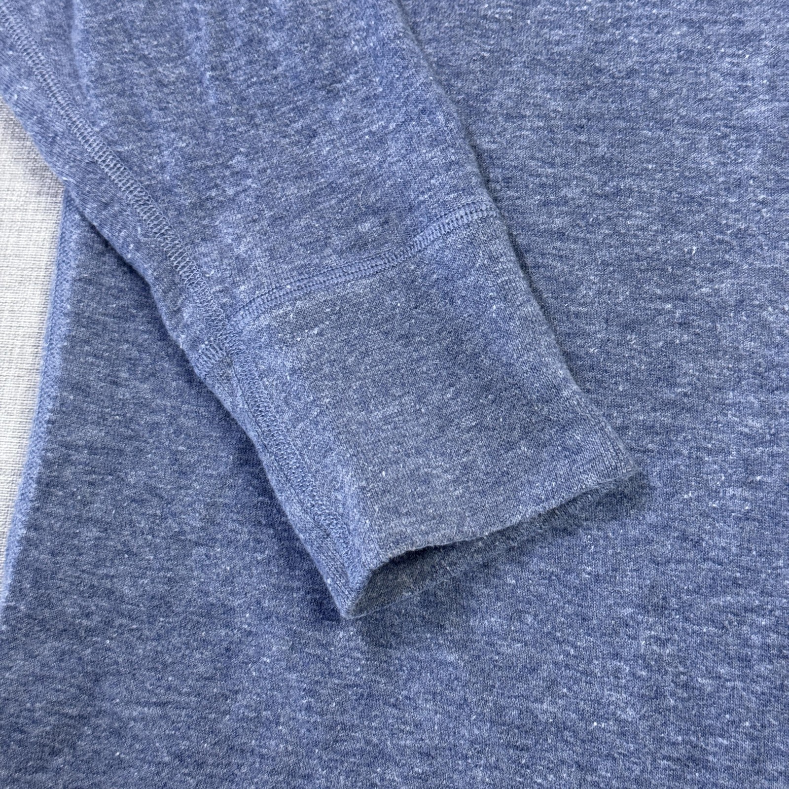 L.L. Bean Two-Layer River Driver Henley Wool Blend Shirt Mens L Blue Long Sleeve gallery