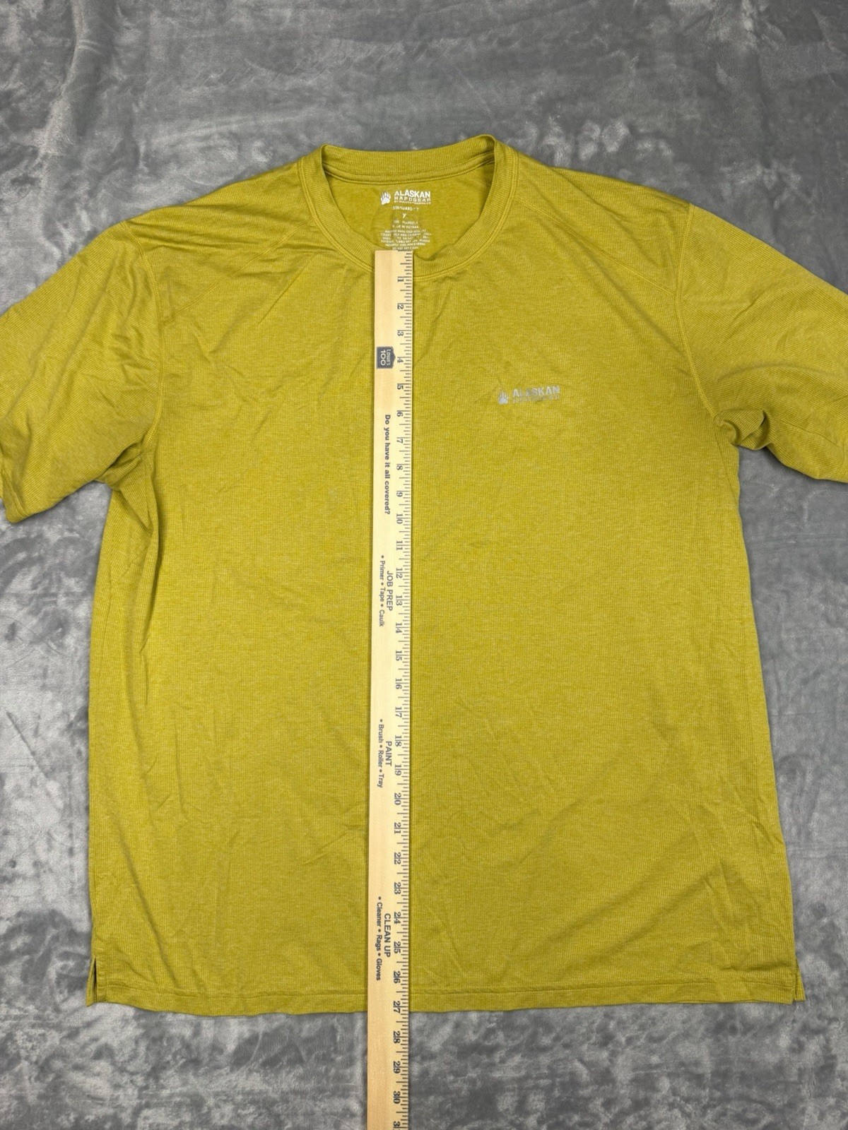 Alaskan Hardgear Men's XL Standard Fit Yellow Polyester Knit Crew Neck T-Shirt gallery