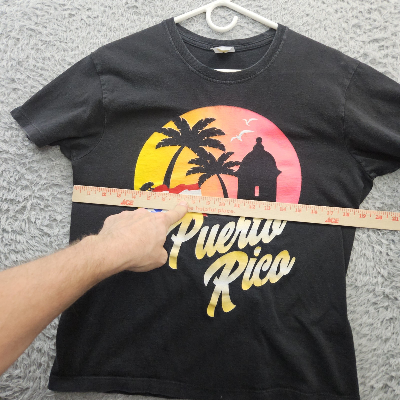 Puerto Rico Vintage T Shirt Men Medium Single Stitch Silk Screened Graphic *Dot gallery