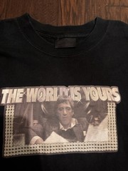 🔥SERIAL KILLER SCARFACE “THE WORLD IS YOURS” AL PACINO VTG HTF RARE L T-SHIRT🔥
