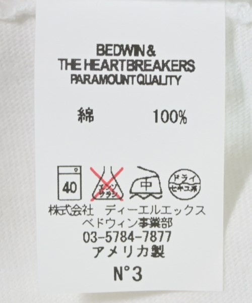 BEDWIN &THE HEARTBREAKERS T-shirts/Cut & Sewns White 3(Approx. L) 2200678864067 gallery