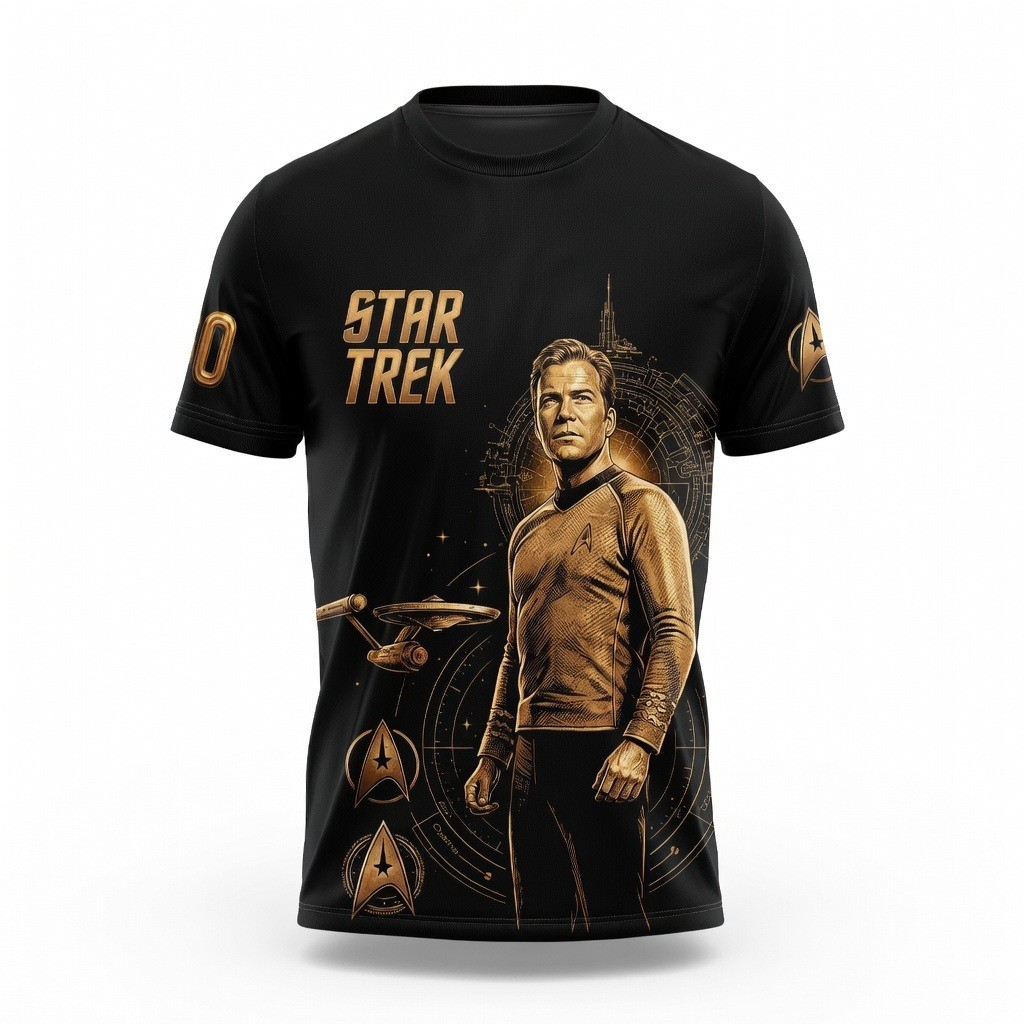 Star Trek 60th Anniversary Shirt 1966-2026 All Over Print Galaxy T-Shirt 2Sided gallery