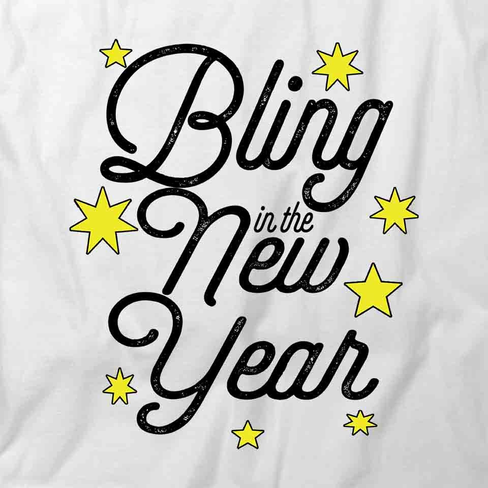 BLING IN THE NEW YEAR TShirt Tee Short-Sleeved Cotton HOLIDAY CLOTHING S1WSA452 gallery