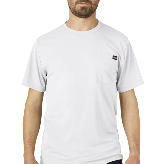 Dickies Men's 2XL Relaxed Fit Performance Polyester Tee Shirt White NWT gallery
