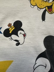 Men’s Vintage Disney Characters Mickey Mouse All Over Print T Shirt Medium/Large