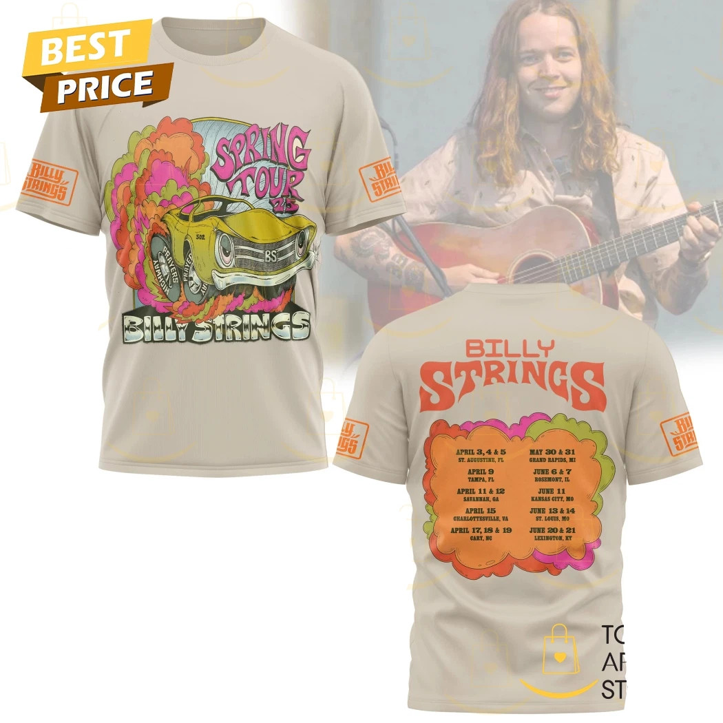 Billy Strings Spring Tour 2025 3D T-Shirt AOP 2 Side S-5XL UR956 gallery