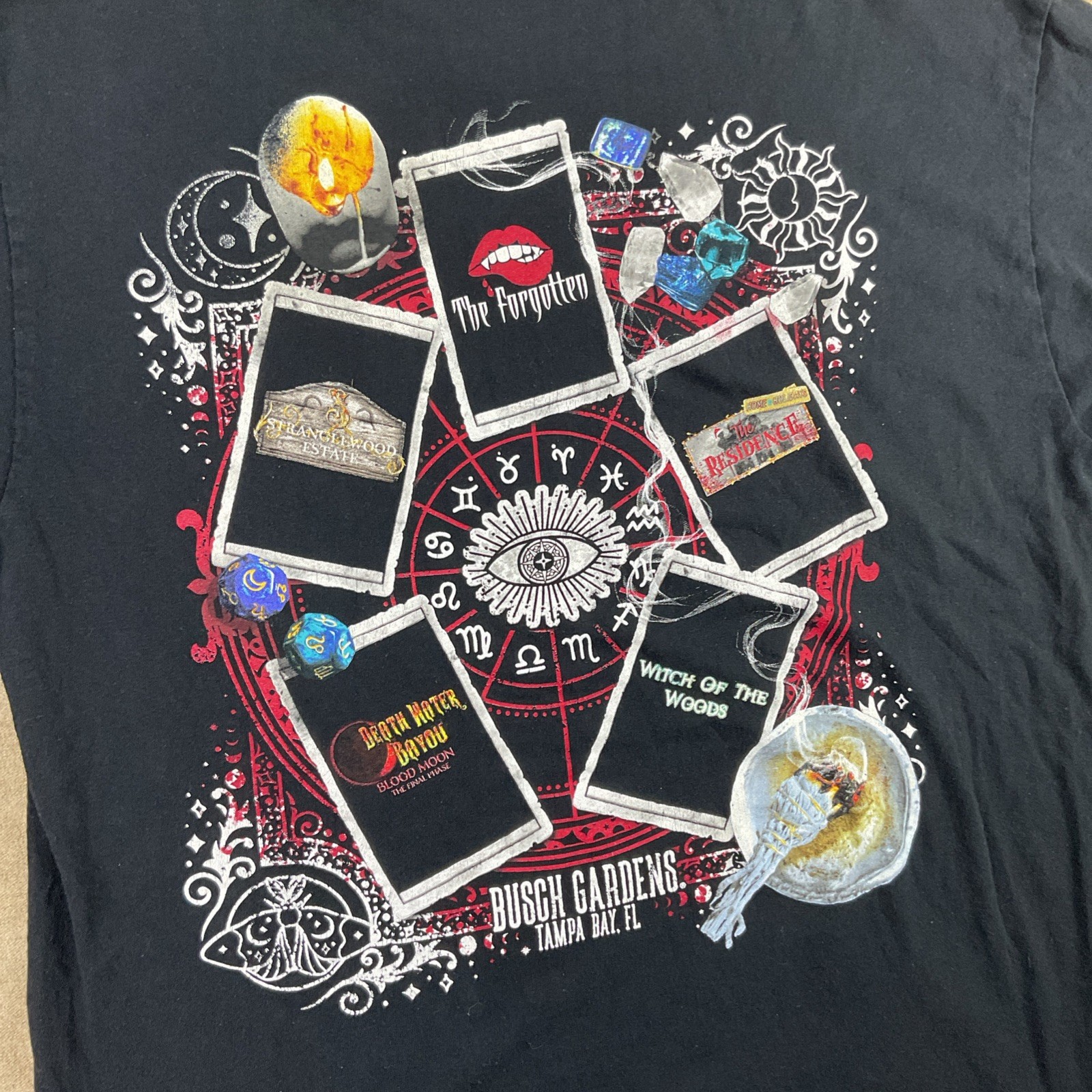 Busch Gardens Howl O Scream T-Shirt Sz L Halloween The Forgotten Graphic Tee gallery