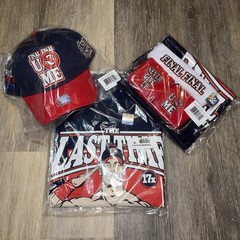 WWE Authentic John Cena Final Match Shirt, Hat, Towel & Sweatbands Washington DC