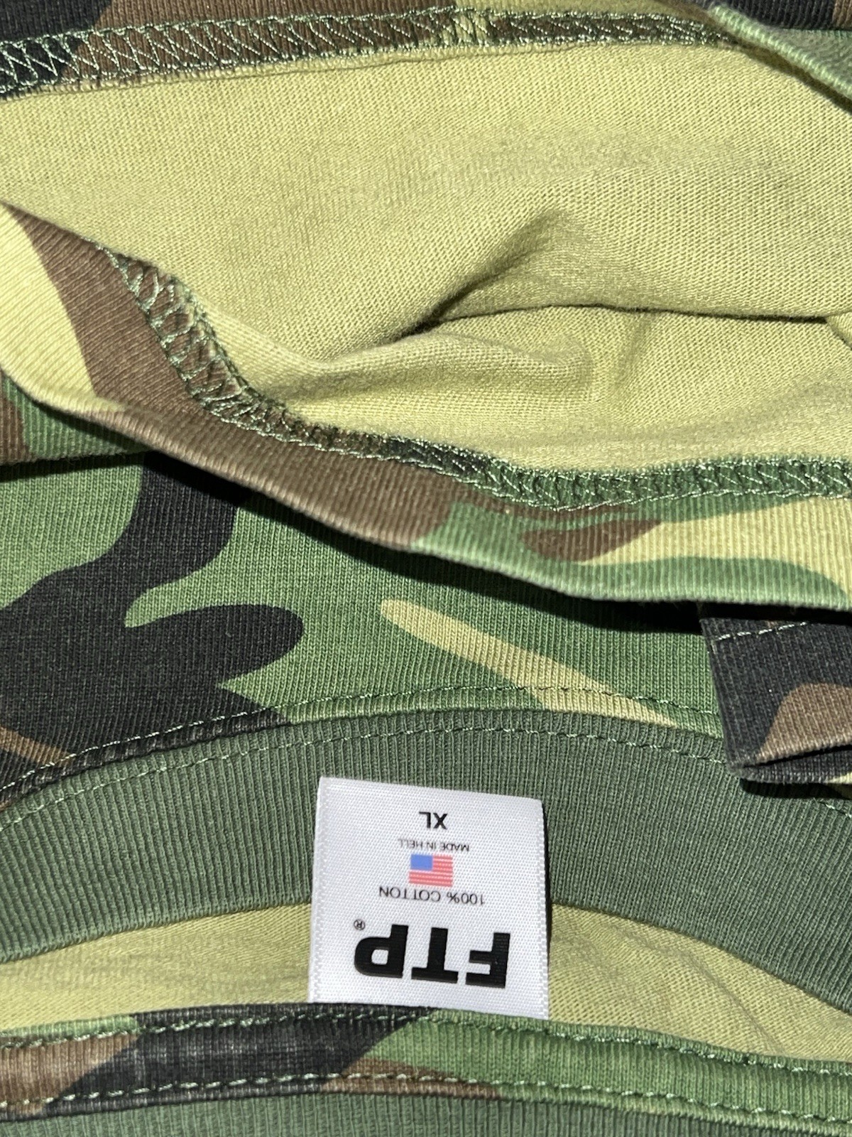 FTP Woodland Camo T-shirt Size XL Brand New Never Worn gallery