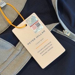 Emery University Peter Millar 1/4 Zip Mens Large Navy ME0EK40 **NEW**