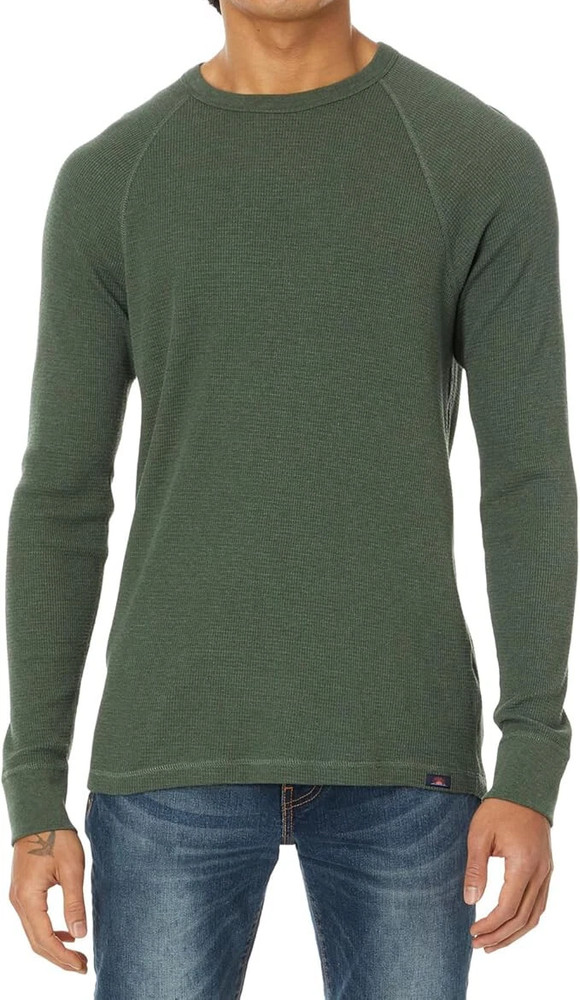 Faherty Cloud Waffle Crew Pullover Relaxed Fit Pima Mens Small S Deep Fern NWT