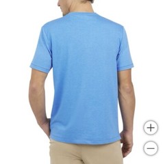 Lands’ End Classic Fit Tee, 4-Way Stretch, Men’s Small, Blue, NEW