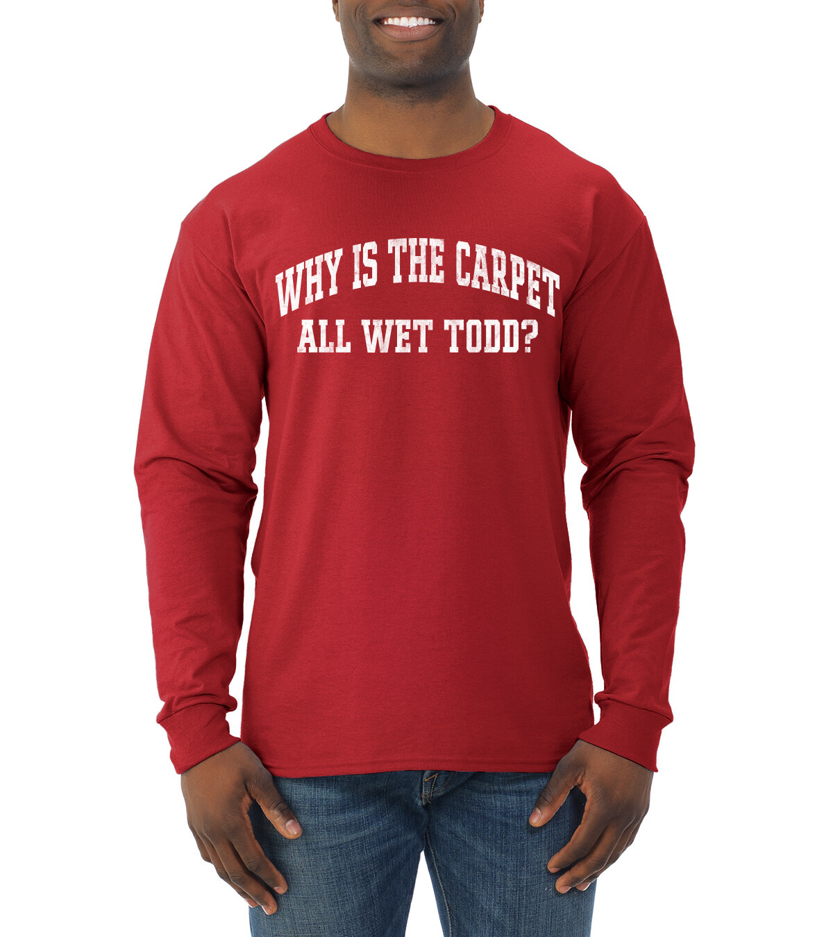 Vintage Classic Holiday Movie Quotes Collection Red Men Long Sleeve