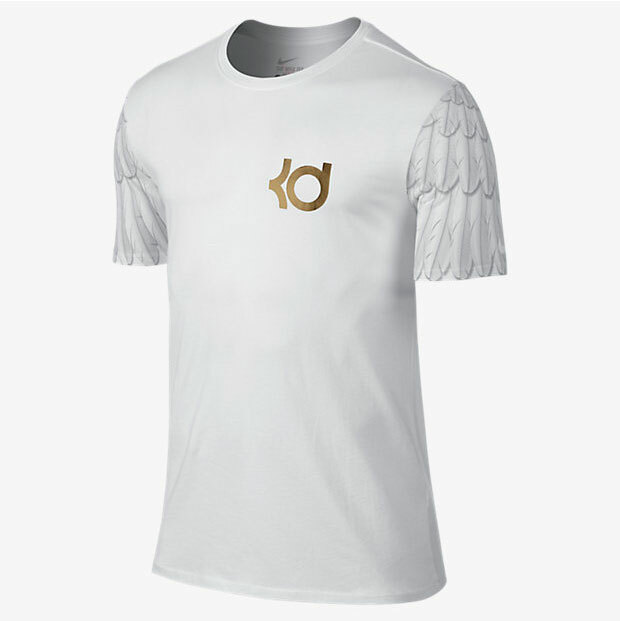 Nike KD 7 Aunt Pearl T-Shirt Men Kevin Durant VII White Gold 8 9 10 11 12 13 14 gallery