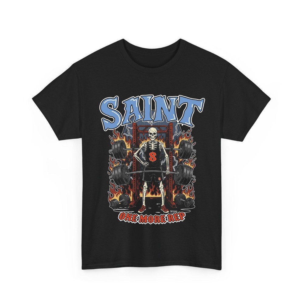 Gym Skeleton Bodybuilding Lifting Weights Fitness Men T-Shirt
