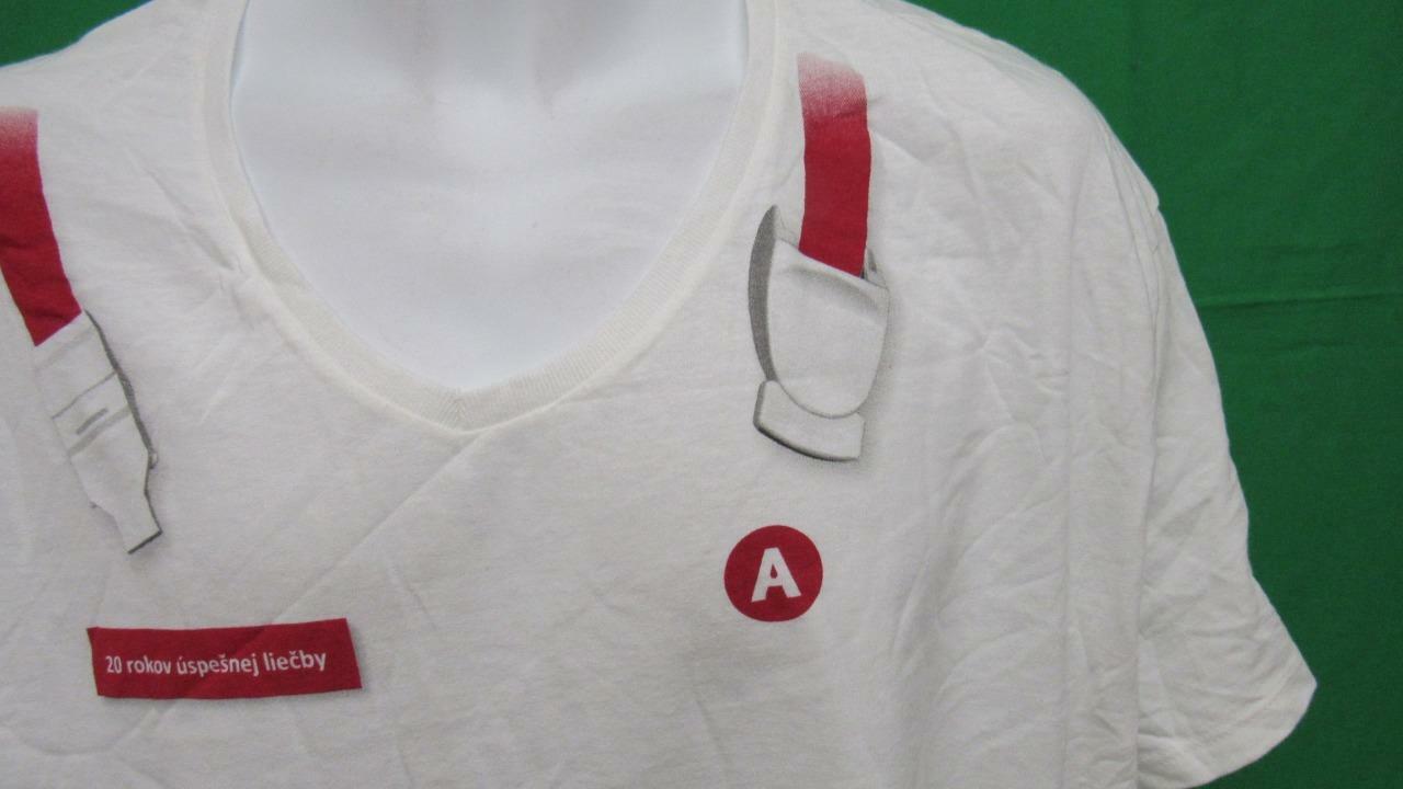 New Alpha Medical 20 rokov uspesnej liecby Adult Mens Size 2XL White Shirt gallery