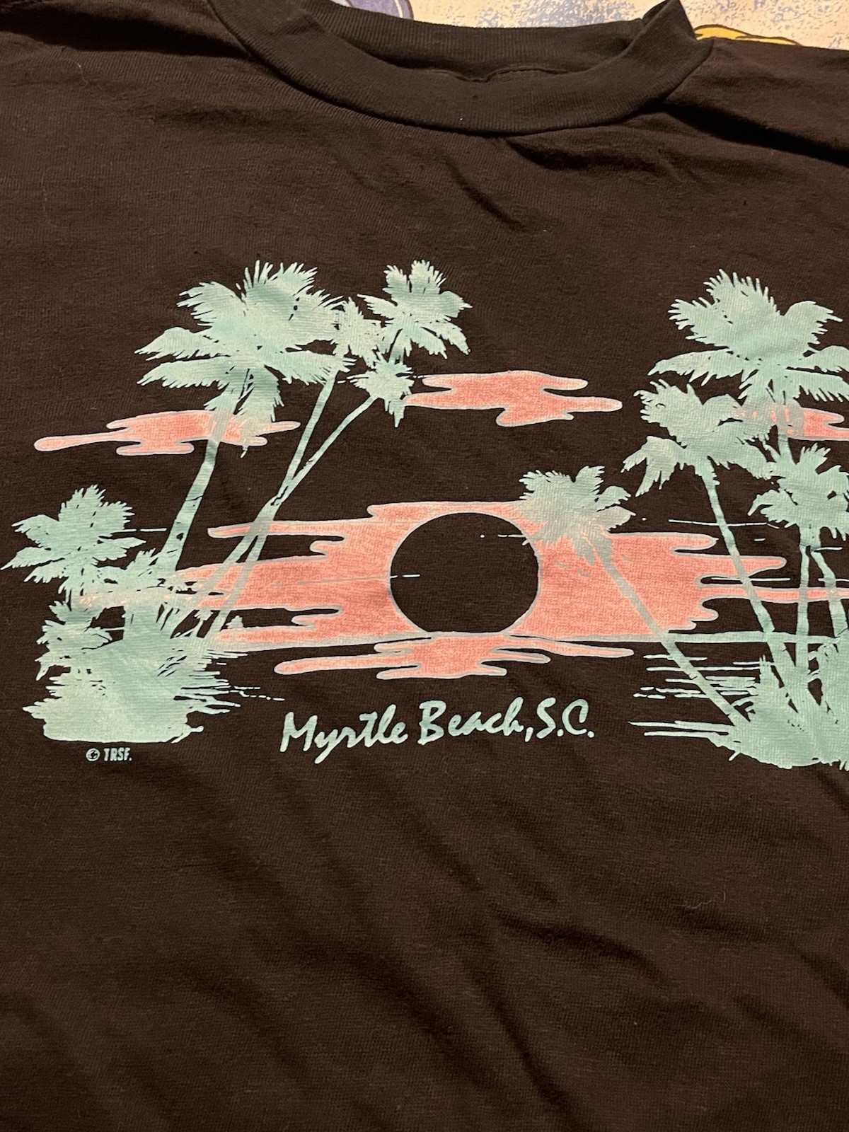 VTG 80s Myrtle Beach T-shirt XL Palm Trees Design 90’ Single Stitch USA Tourist gallery