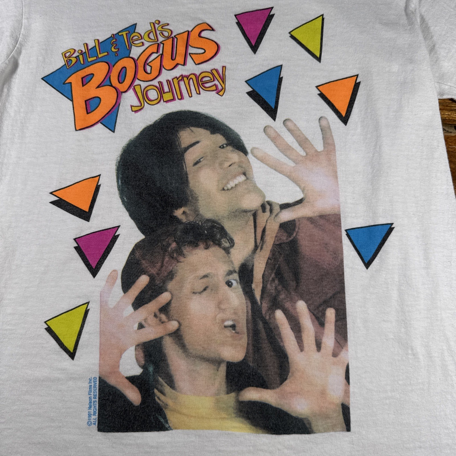 Vintage Bill & Ted Bogus Journey Promo T-Shirt Medium Single Stitch 90s Movie T gallery