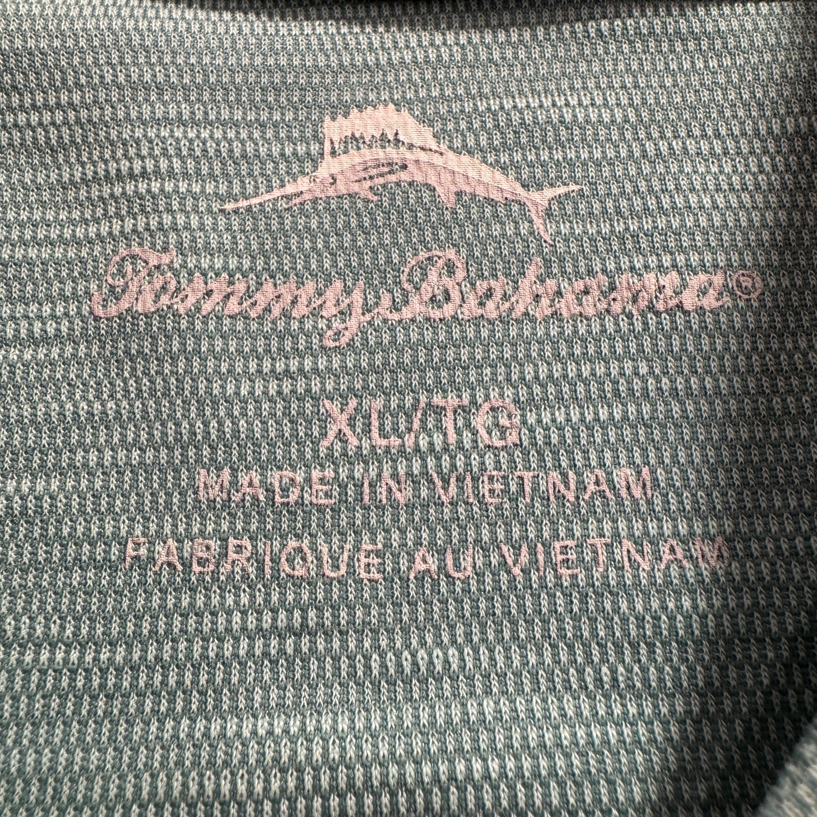 Tommy Bahama Shirt Mens XL Blue Performance Tee Tencel Lyocell Blend Crew Neck gallery