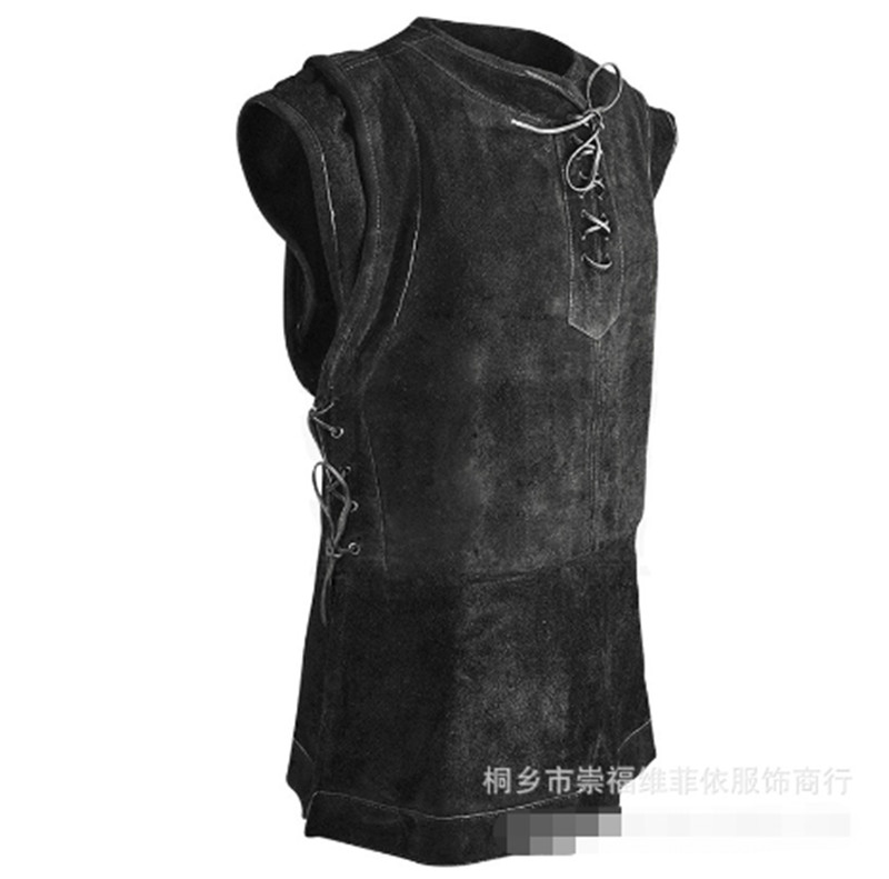 Men's Medieval Vintage Steampunk Vest Renaissance Sleeveless Cos Costume Shirt gallery
