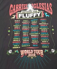 GABRIEL IGLESIAS 2019 Beyond the Fluffy World Tour Shirt Men’s Size 2xl Black