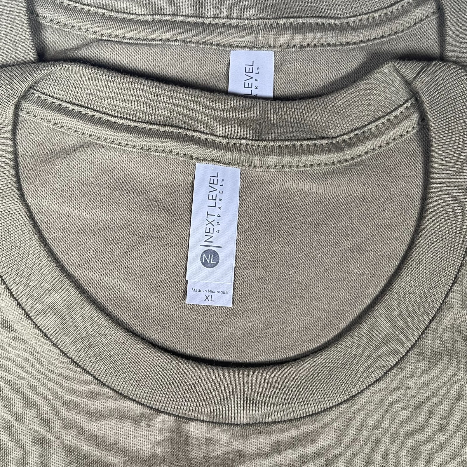 Lot of 3 Next Level Unisex Premium Army TShirts Plain Super Soft US Size XL gallery