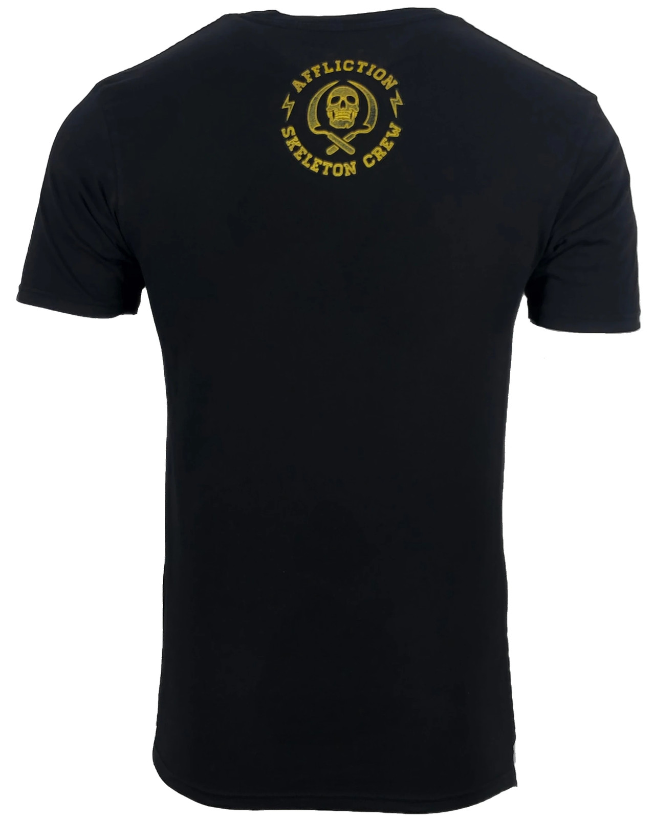 AFFLICTION SNAKE EYES Men's T-shirt BLACK Biker MMA gallery