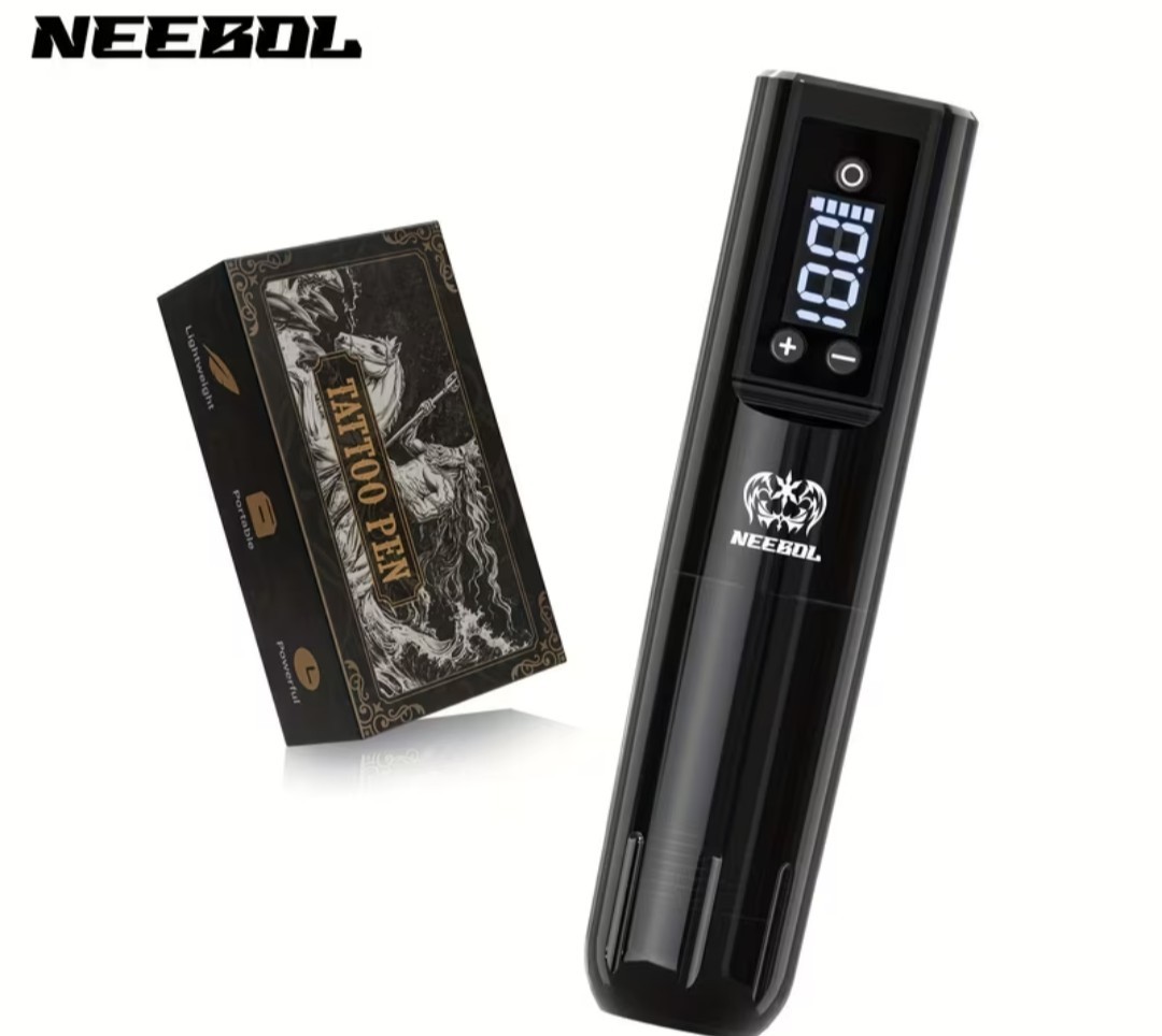 Electromark Rechargeable Adjustable Digital Display Rabbit Tattoo Pen Kit. 