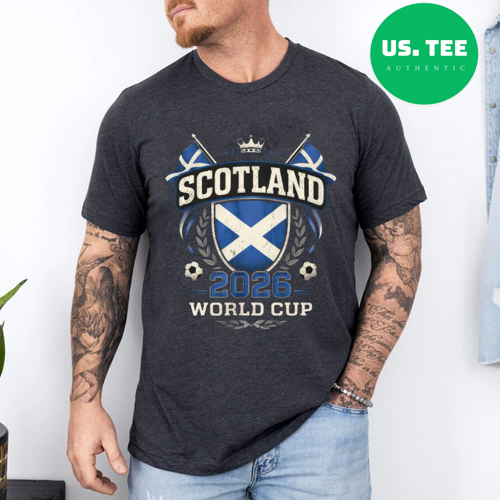 Scotland World Cup 2026 Football Fan T Shirt Scottish Soccer Graphic Tee gallery