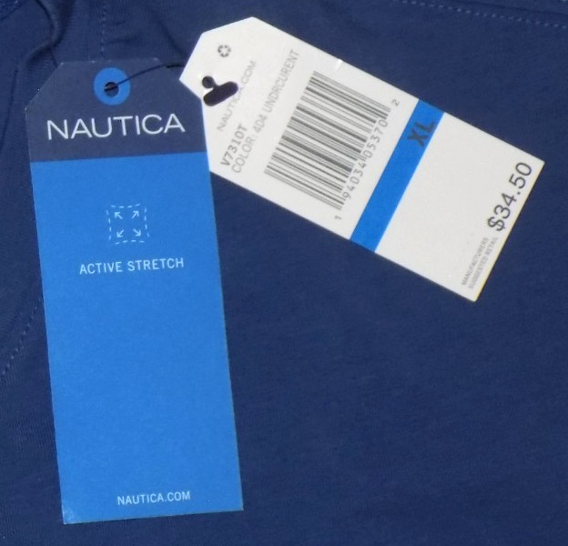 Nautica Men's Active Stretch Performance V-Neck T-Shirts Undrcurent XL New gallery