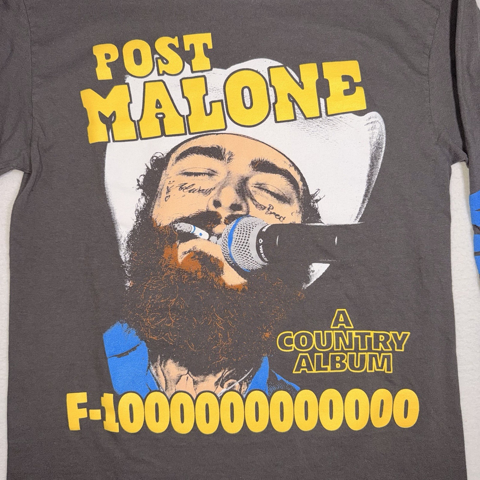 Post Malone F-1 Trillion VIP Long Sleeve Shirt Small 2024 Country Album Tee gallery