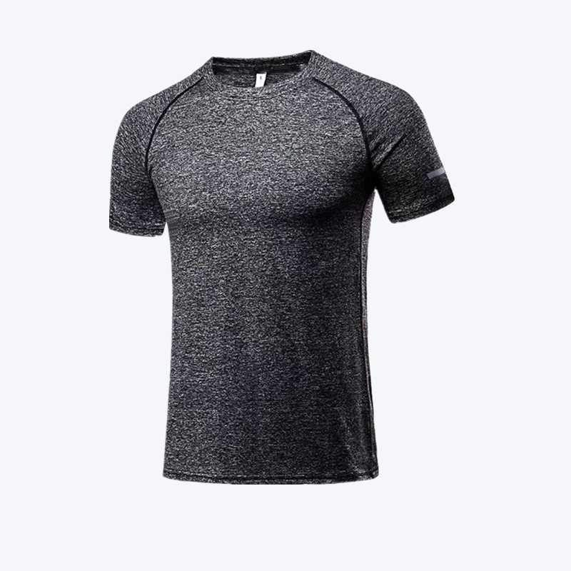 Summer Quick Drying T-shirt Men's High Thin Breathable Short Sleeve Fitness gallery