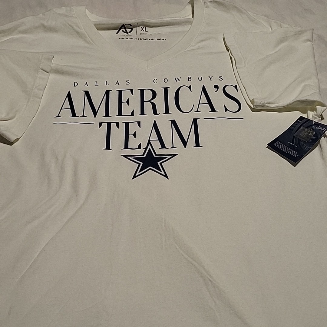 Alta Garcia White Team T-Shirt Dallas Cowboys Size XL Americas Team gallery